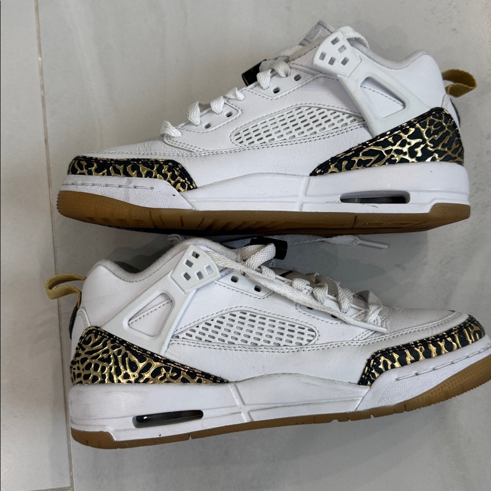 Jordan Spizike Low Sneakers with white metallic gold - Picture 5 of 6